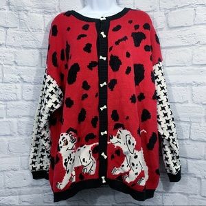 Vintage Marisa Christina 101 Dalmatians Cardigan